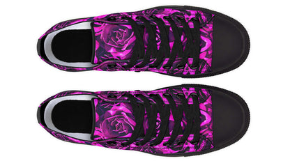 Pink Roses Canvas Low Top Trainers | ANTIBrand