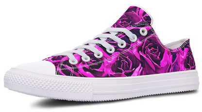 Pink Roses Canvas Low Top Trainers | ANTIBrand
