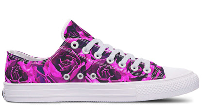 Pink Roses Canvas Low Top Trainers | ANTIBrand