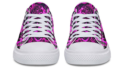 Pink Roses Canvas Low Top Trainers | ANTIBrand