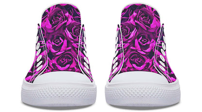 Pink Roses Canvas Low Top Trainers | ANTIBrand