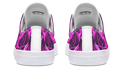 Pink Roses Canvas Low Top Trainers | ANTIBrand
