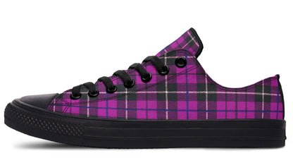 Pink Tartan Canvas Low Top Trainers | ANTIBrand