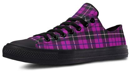 Pink Tartan Canvas Low Top Trainers | ANTIBrand