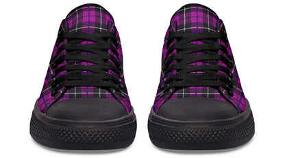 Pink Tartan Canvas Low Top Trainers | ANTIBrand
