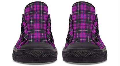 Pink Tartan Canvas Low Top Trainers | ANTIBrand