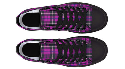 Pink Tartan Canvas Low Top Trainers | ANTIBrand