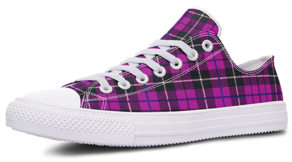 Pink Tartan Canvas Low Top Trainers | ANTIBrand