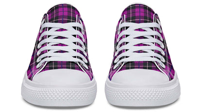 Pink Tartan Canvas Low Top Trainers | ANTIBrand