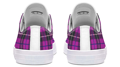 Pink Tartan Canvas Low Top Trainers | ANTIBrand