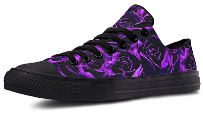 Purple & Indigo Rose Canvas Low Top Trainers | ANTIBrand