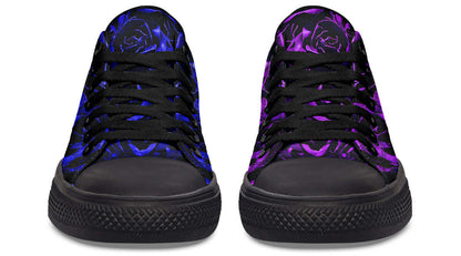 Purple & Indigo Rose Canvas Low Top Trainers | ANTIBrand