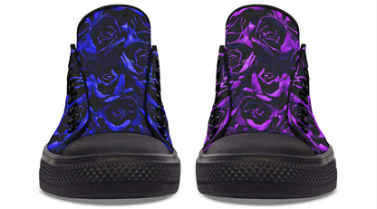 Purple & Indigo Rose Canvas Low Top Trainers | ANTIBrand