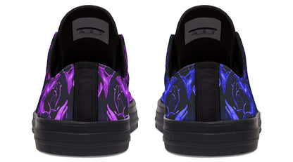 Purple & Indigo Rose Canvas Low Top Trainers | ANTIBrand