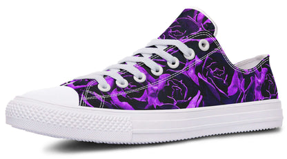 Purple & Indigo Rose Canvas Low Top Trainers | ANTIBrand