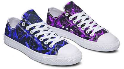 Purple & Indigo Rose Canvas Low Top Trainers | ANTIBrand