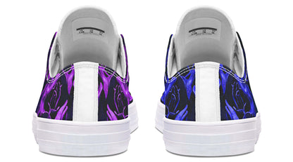Purple & Indigo Rose Canvas Low Top Trainers | ANTIBrand