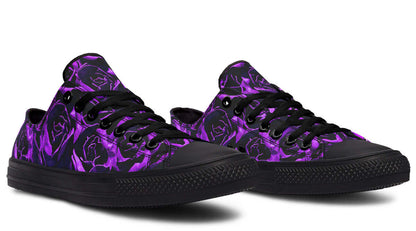 Purple Roses Canvas Low Top Trainers | ANTIBrand