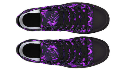 Purple Roses Canvas Low Top Trainers | ANTIBrand