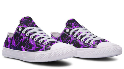 Purple Roses Canvas Low Top Trainers | ANTIBrand