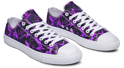 Purple Roses Canvas Low Top Trainers | ANTIBrand