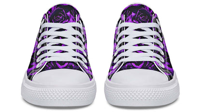 Purple Roses Canvas Low Top Trainers | ANTIBrand