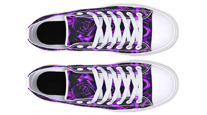 Purple Roses Canvas Low Top Trainers | ANTIBrand