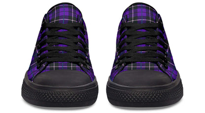 Purple Tartan Canvas Low Top Trainers | ANTIBrand