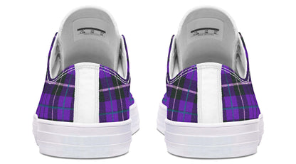 Purple Tartan Canvas Low Top Trainers | ANTIBrand