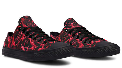 Red Roses Canvas Low Top Trainers | ANTIBrand