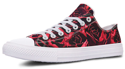 Red Roses Canvas Low Top Trainers | ANTIBrand