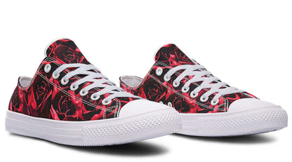 Red Roses Canvas Low Top Trainers | ANTIBrand