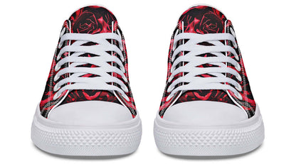Red Roses Canvas Low Top Trainers | ANTIBrand