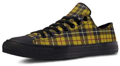 Yellow Tartan Canvas Low Top Trainers | ANTIBrand