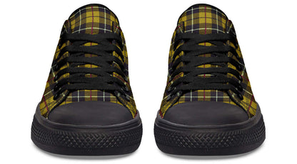 Yellow Tartan Canvas Low Top Trainers | ANTIBrand