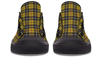 Yellow Tartan Canvas Low Top Trainers | ANTIBrand