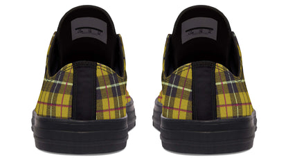 Yellow Tartan Canvas Low Top Trainers | ANTIBrand