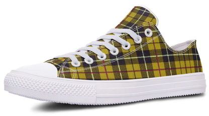 Yellow Tartan Canvas Low Top Trainers | ANTIBrand