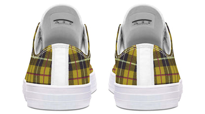 Yellow Tartan Canvas Low Top Trainers | ANTIBrand