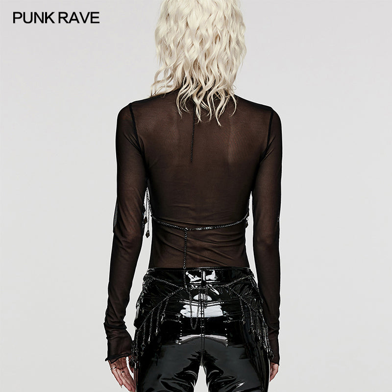 Punk Rave Loxley Bikini Style Chain Harness - Kate's Clothing