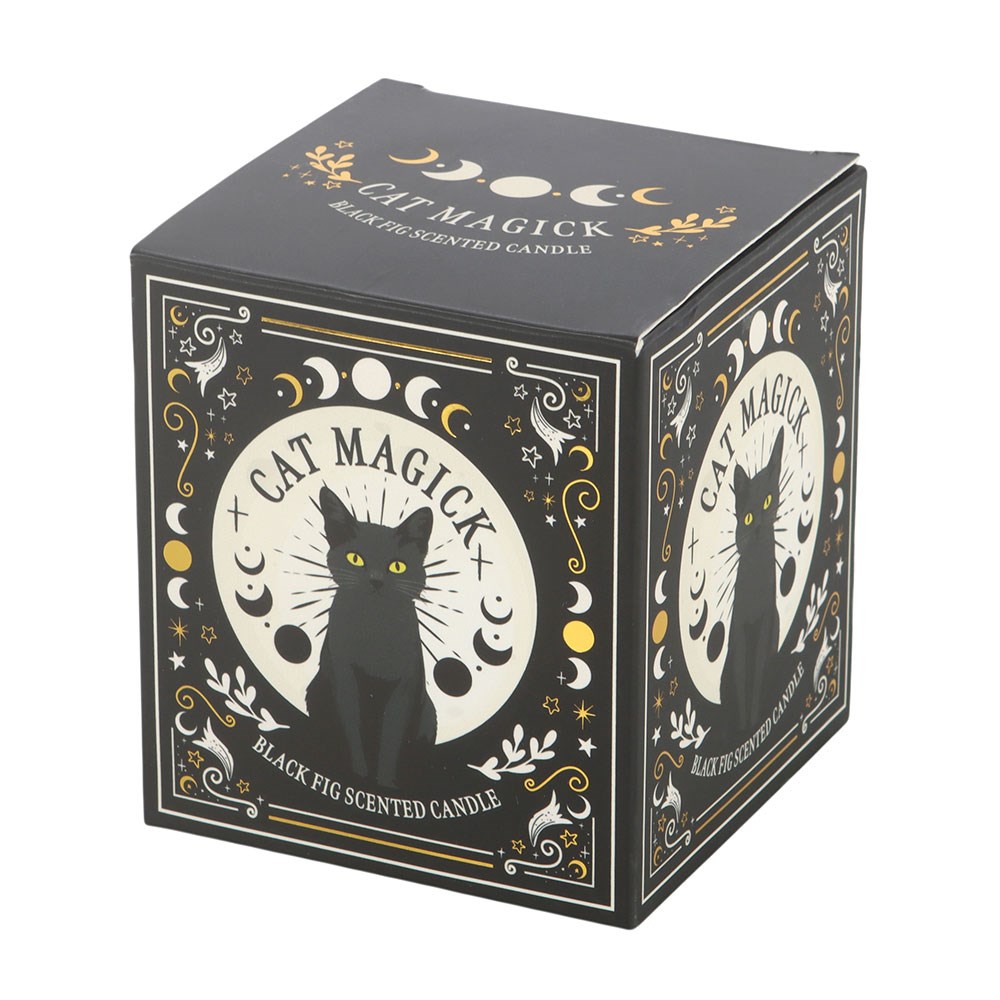 Gothic Gifts Black Cat Magick Black Fig Candle