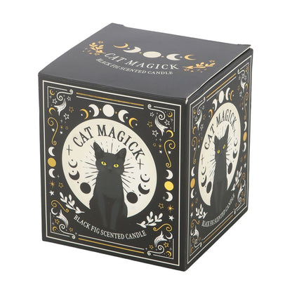 Gothic Gifts Black Cat Magick Black Fig Candle