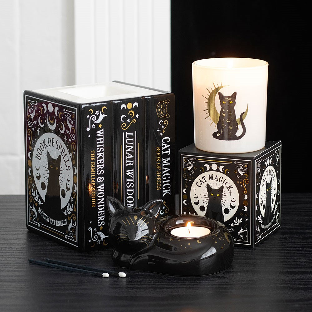 Gothic Gifts Black Cat Magick Black Fig Candle