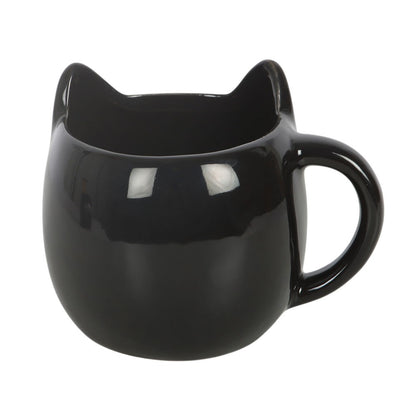 Gothic Gifts Magick Black Cat Face Mug