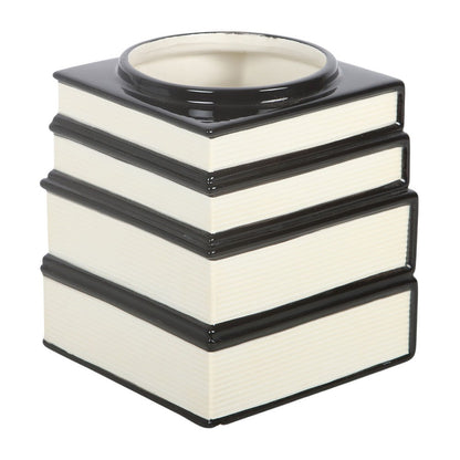 Gothic Gifts Black Cat Magick Book Stack Vase