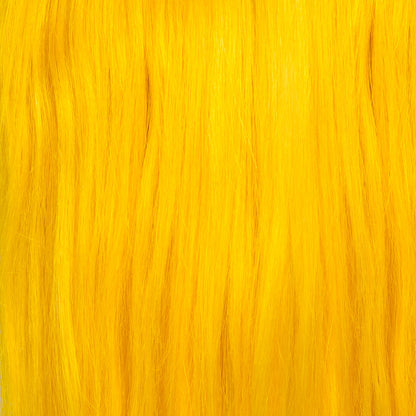 Bright yellow semi permanent hair dye swatch - Sunshine warm yellow by Manic Panic