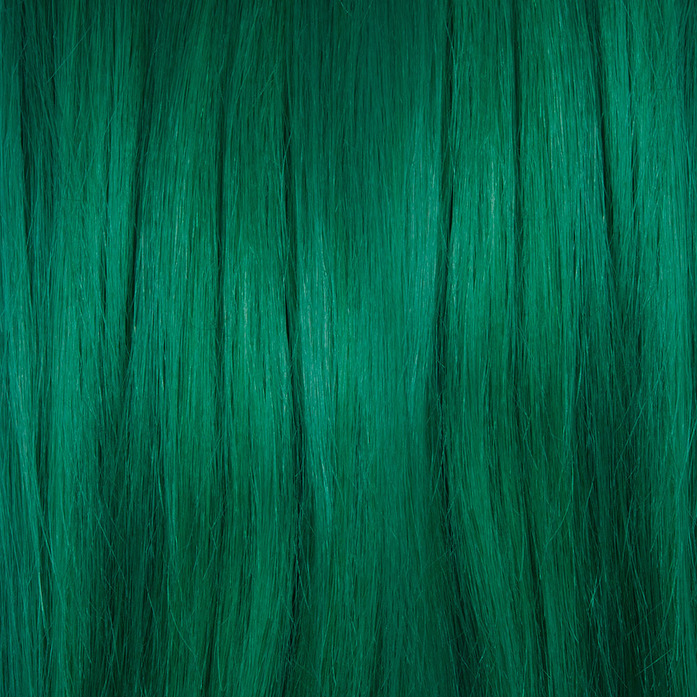 Green semi permanent hair dye swatch - Voodoo Forest deep dark green by Manic Panic