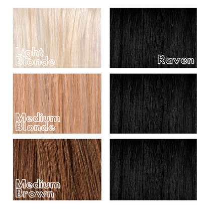 Deep black hair colour swatch - Raven intense semi permanent hair dye Manic Panic