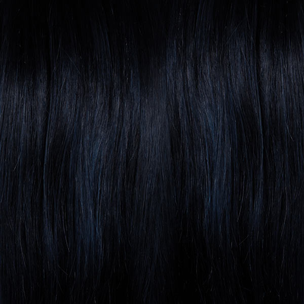 Blue semi permanent hair dye swatch - After Midnight Blue deep dark blue Manic Panic