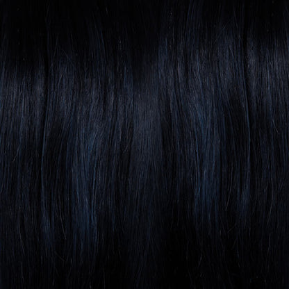 Blue semi permanent hair dye swatch - After Midnight Blue deep dark blue Manic Panic